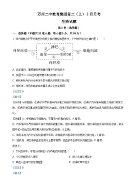 重庆市万州二中学教育集团2023-2024学年高二生物上学期10月月考试题（Word版附解析）