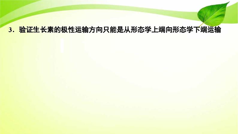 新高考生物二轮复习:加强提升课件(九) 植物激素调节相关实验探究(含解析)第4页
