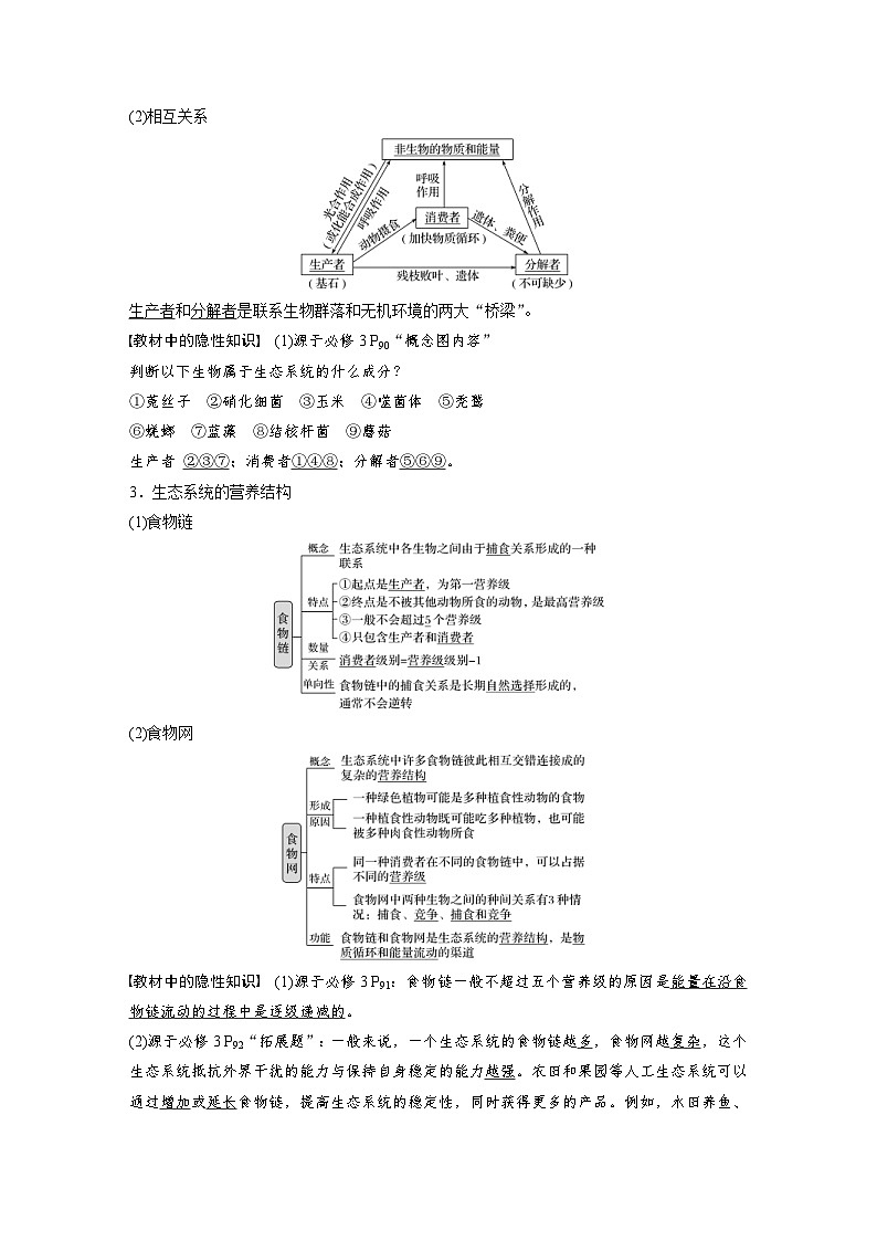 新高考生物一轮复习精品学案 第9单元 第30讲 生态系统的结构与能量流动(含解析)02