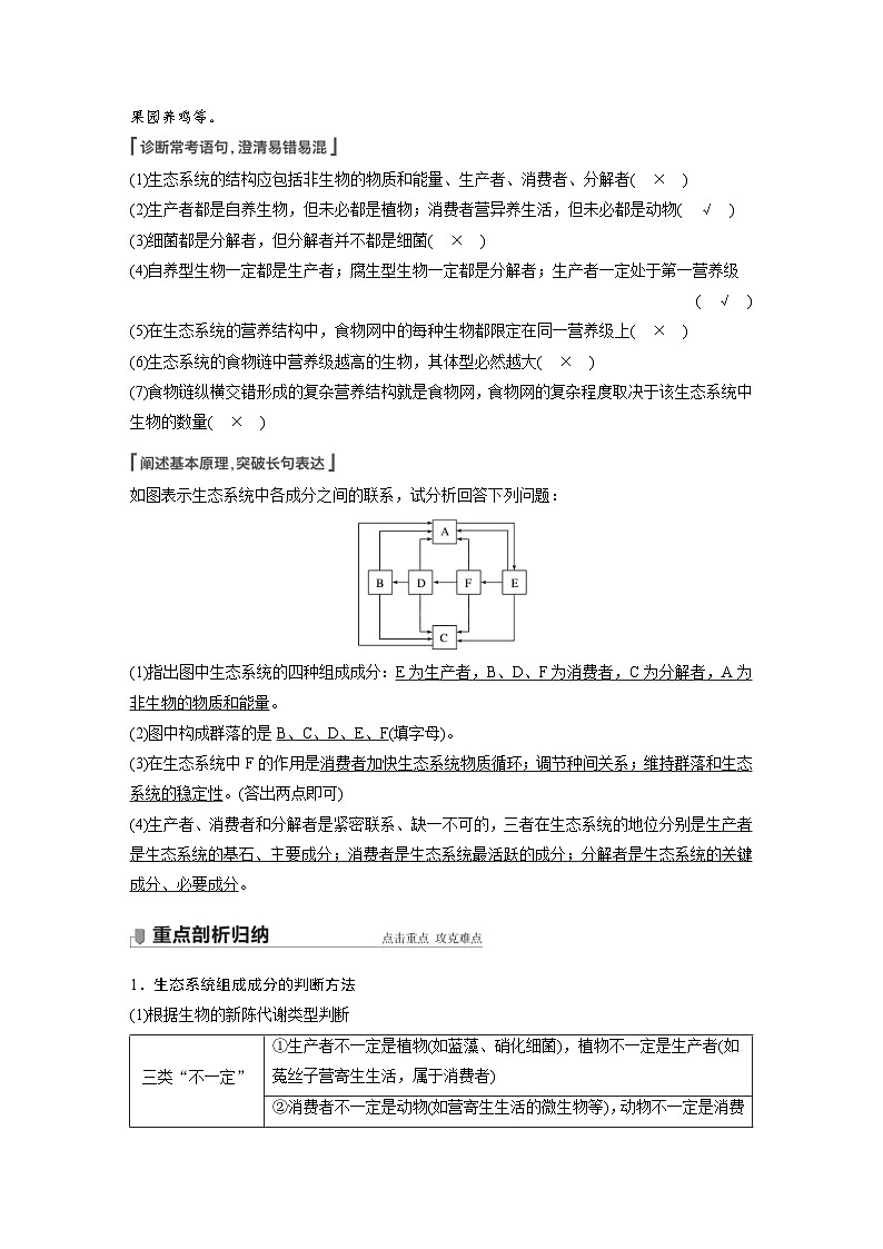 新高考生物一轮复习精品学案 第9单元 第30讲 生态系统的结构与能量流动(含解析)03