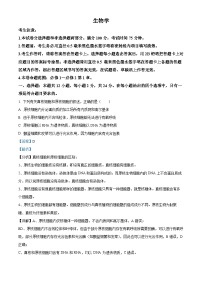 安徽省合肥市一中2023-2024学年高三生物上学期第一次质量检测试题（Word版附解析）
