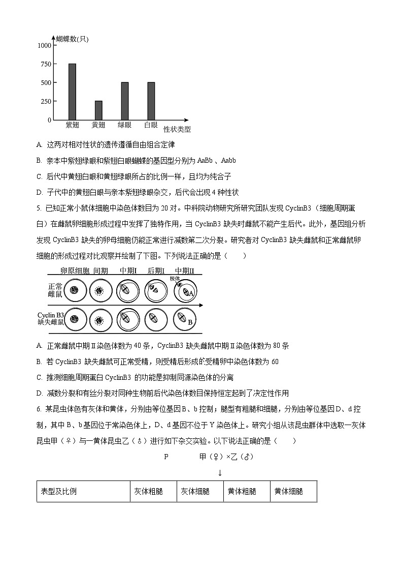 2024重庆市巴蜀中学高二上学期10月月考试题生物含答案第2页