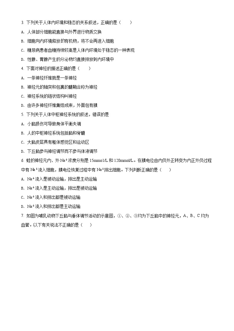 【期中真题】北京市四中2021-2022学年高二上学期期中生物试题.zip02