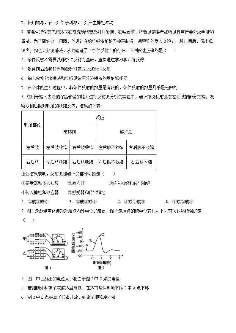 【期中真题】安徽师范大学附中2021-2022学年高二上学期期中生物试题.zip03