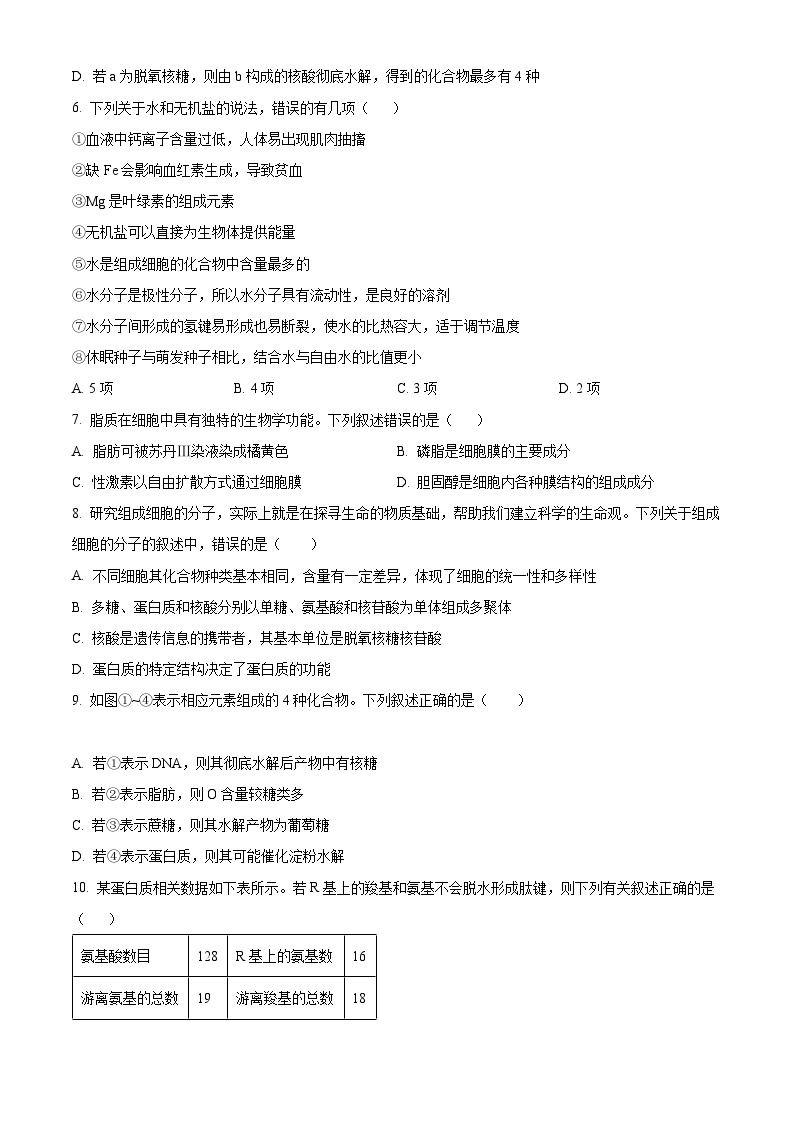 【期中真题】甘肃省兰州市一中学2022-2023学年高一上学期期中生物试题.zip02