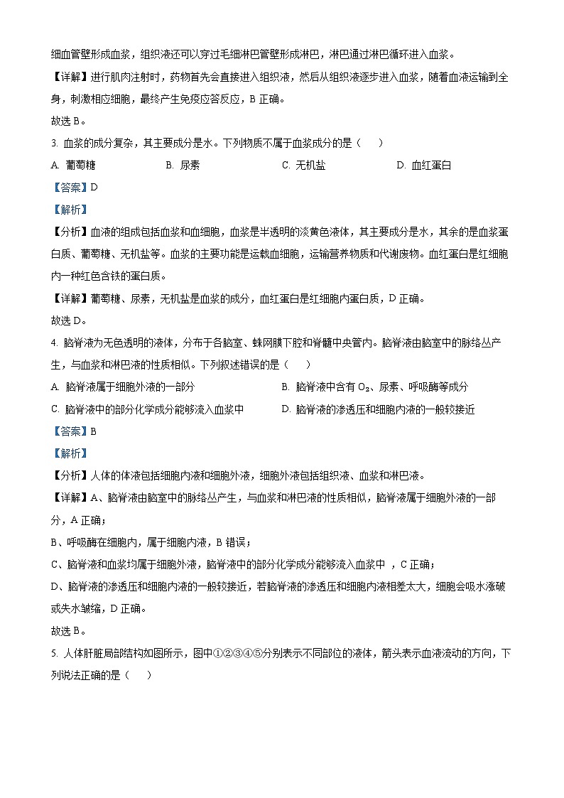 黑龙江省牡丹江市二中2023-2024学年高二生物上学期10月第一次月考试题(Word版附解析)第2页