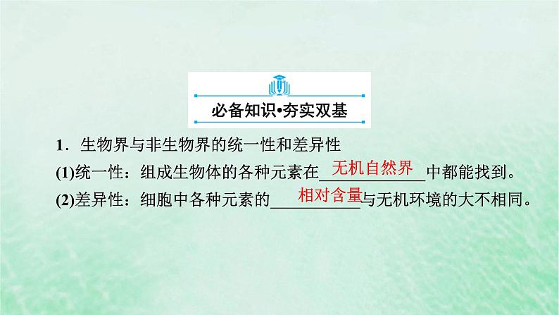 新教材适用2023_2024学年高中生物第2章组成细胞的分子第1节细胞中的元素和化合物课件新人教版必修1第7页