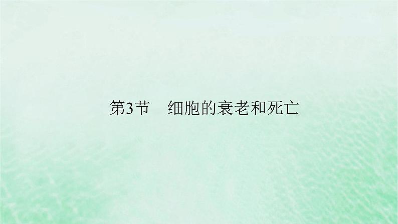 新教材适用2023_2024学年高中生物第6章细胞的生命历程第3节细胞的衰老和死亡课件新人教版必修1第2页