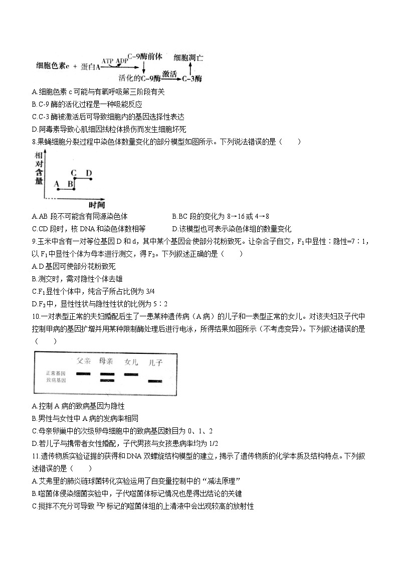山东省2023-2024学年高三上学期适应性联考(一)生物试题第3页