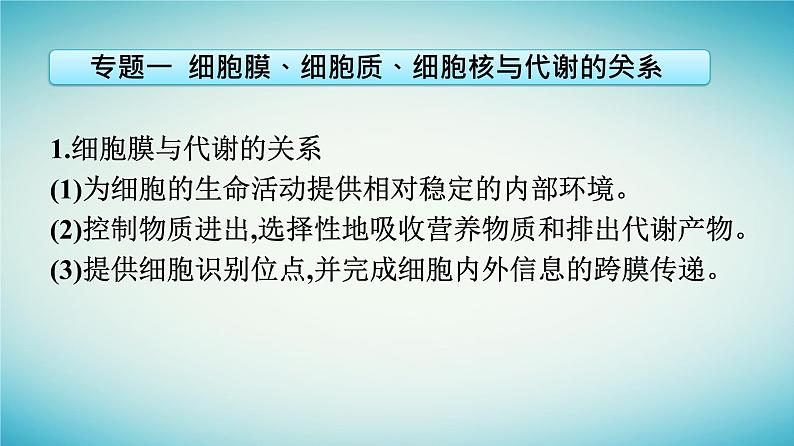 广西专版2023_2024学年新教材高中生物第2章细胞的结构章末核心素养整合课件浙科版必修106