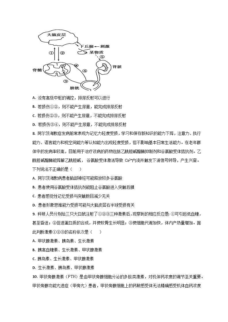 山东省滕州市第五中学2023-2024学年高二上学期10月月考生物试题第3页