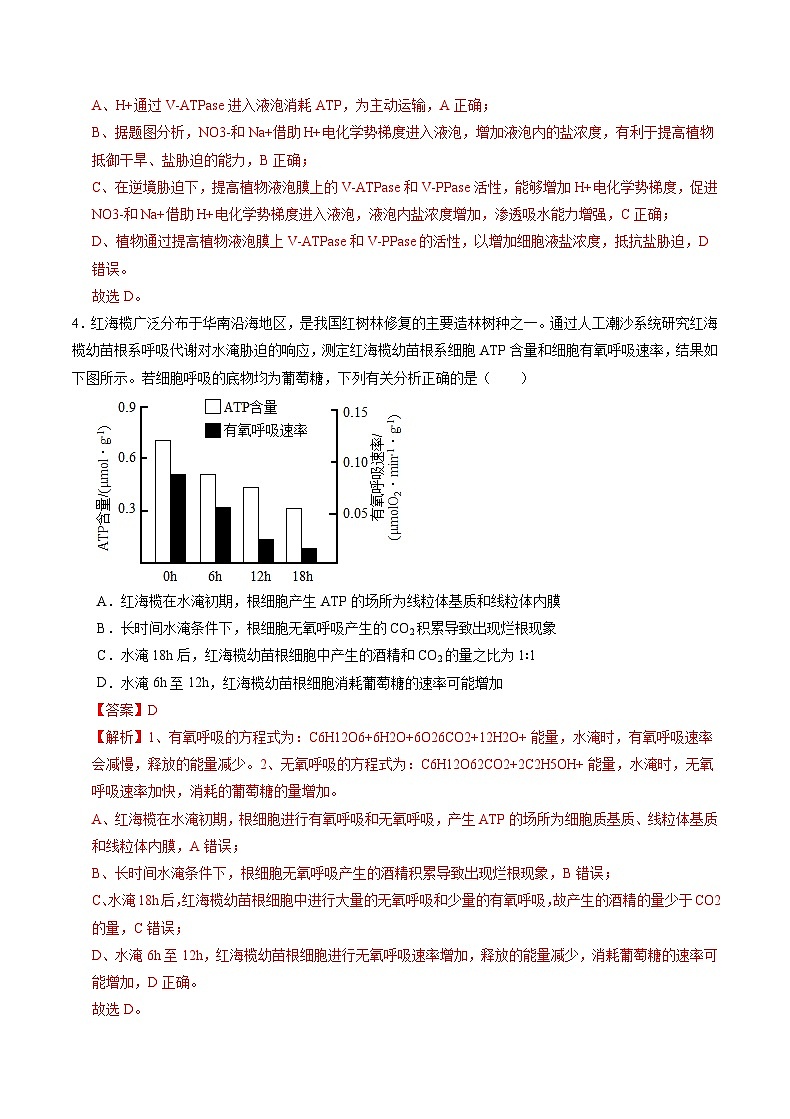 2024年1月浙江省普通高校招生选考科目考试生物学仿真模拟卷02(全解全析)第3页