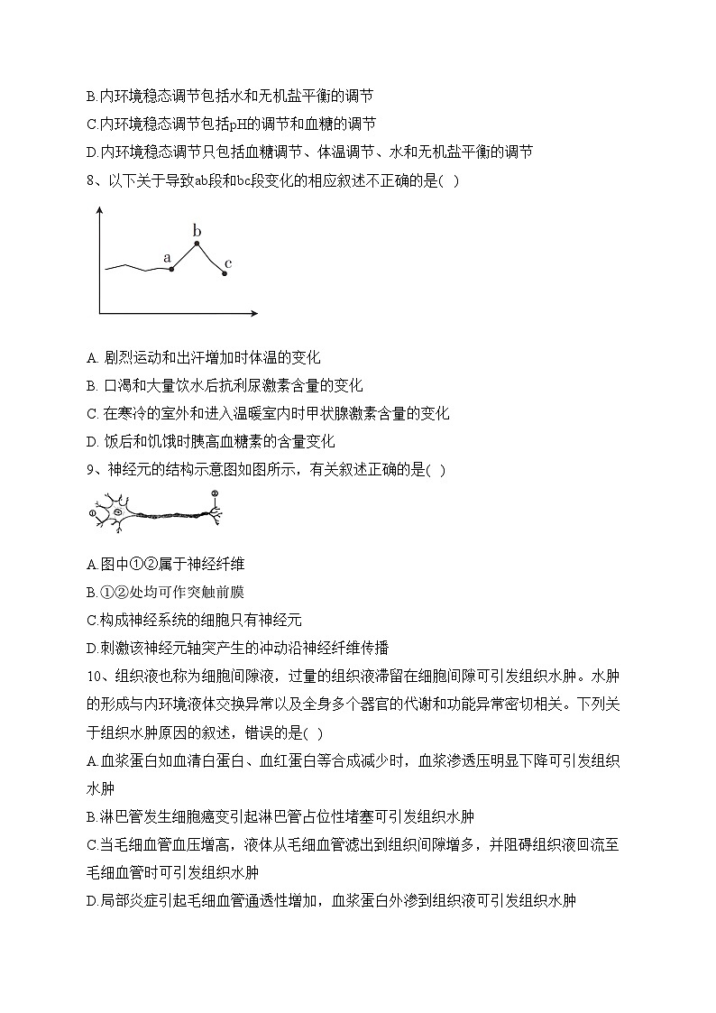 四川省泸县第四中学2023-2024学年高二上学期第一学月考试生物试卷(含答案)第2页