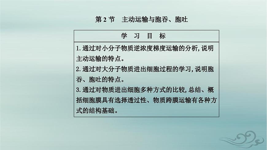2023_2024學(xué)年新教材高中生物第4章細(xì)胞的物質(zhì)輸入和輸出第2節(jié)主動運(yùn)輸與胞吞胞吐課件新人教版必修1第2頁