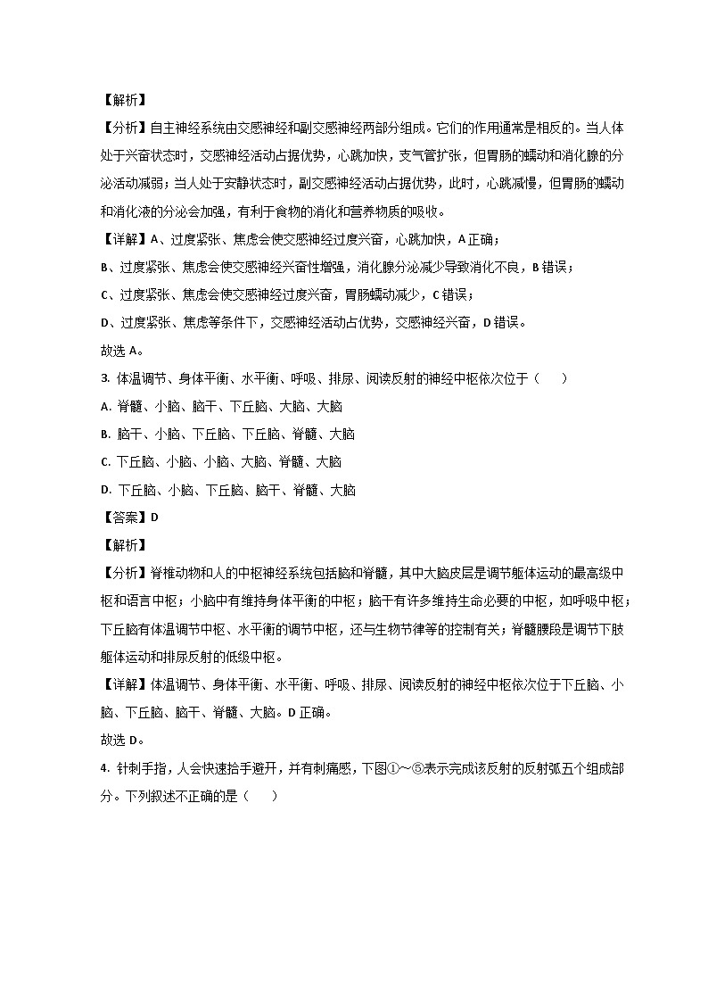 山东省滕州市第五中学2023-2024学年高二上学期10月月考生物试题(Word版附解析)第2页
