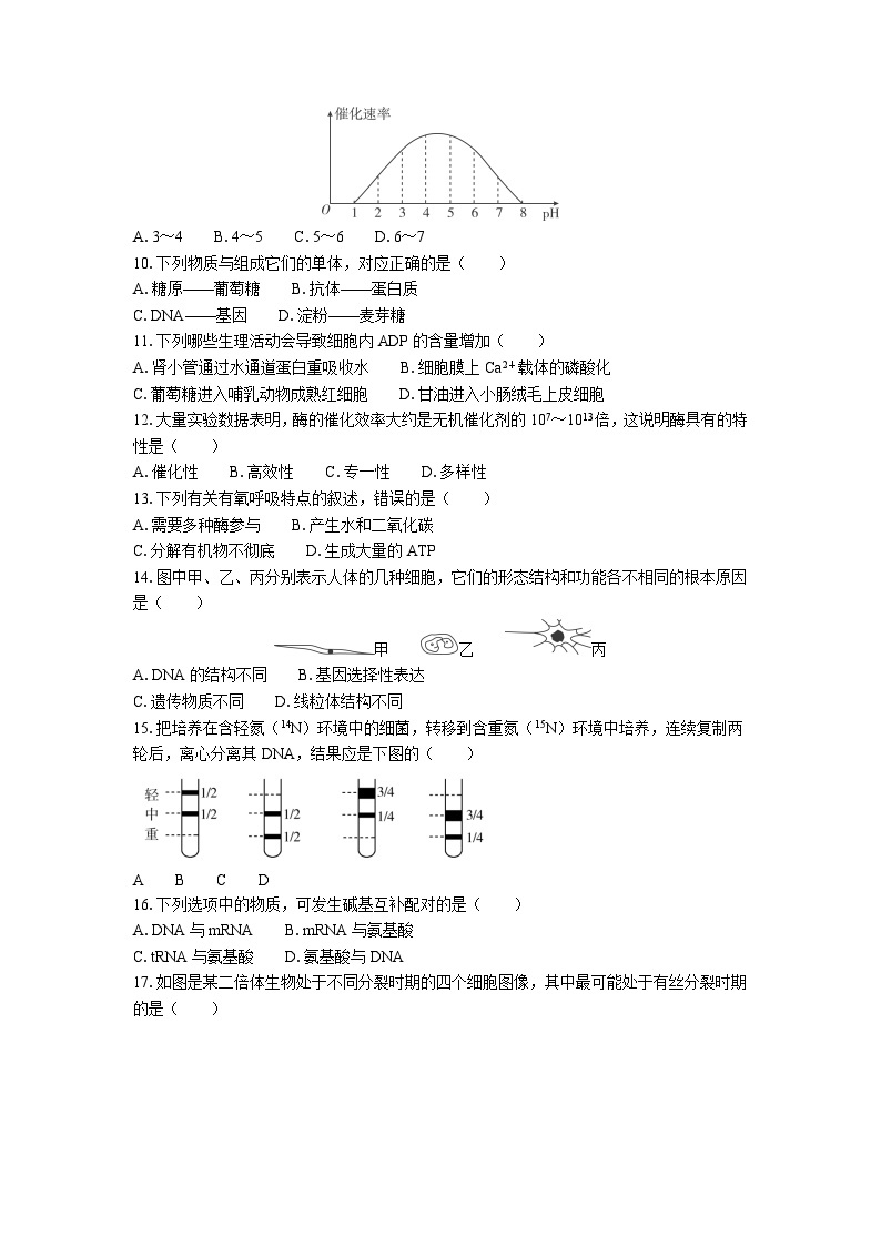 江苏省普通高中学业水平合格性考试模拟卷（三）生物（含答案）02