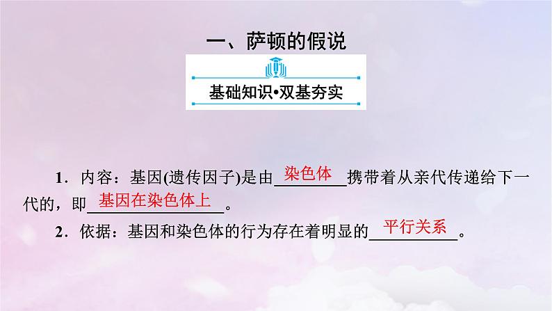 新教材适用2023_2024学年高中生物第2章基因和染色体的关系第2节基因在染色体上课件新人教版必修2第5页