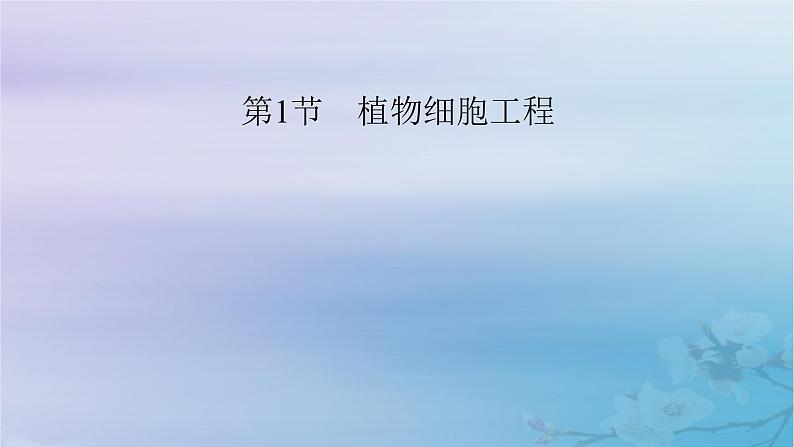 新教材适用2023_2024学年高中生物第2章细胞工程第1节植物细胞工程第1课时植物细胞工程的基本技术课件新人教版选择性必修3第2页