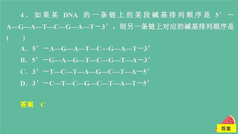 2023年新教材高中生物第3章基因的本质第2节DNA的结构课时精练课件新人教版必修2第8页