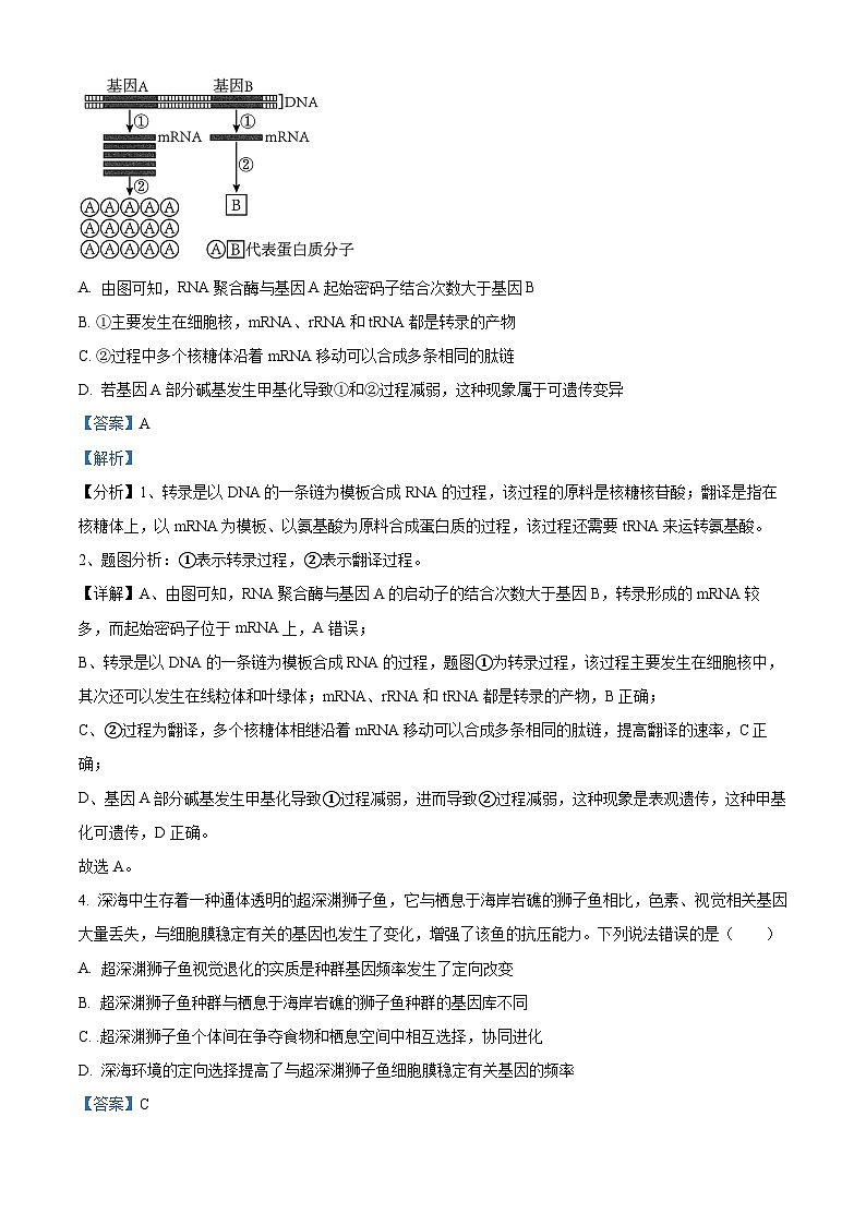 精品解析:广东省东莞中学、广州二中、惠州一中等六校联考2023-2024学年高三11月期中生物试题(解析版)第3页