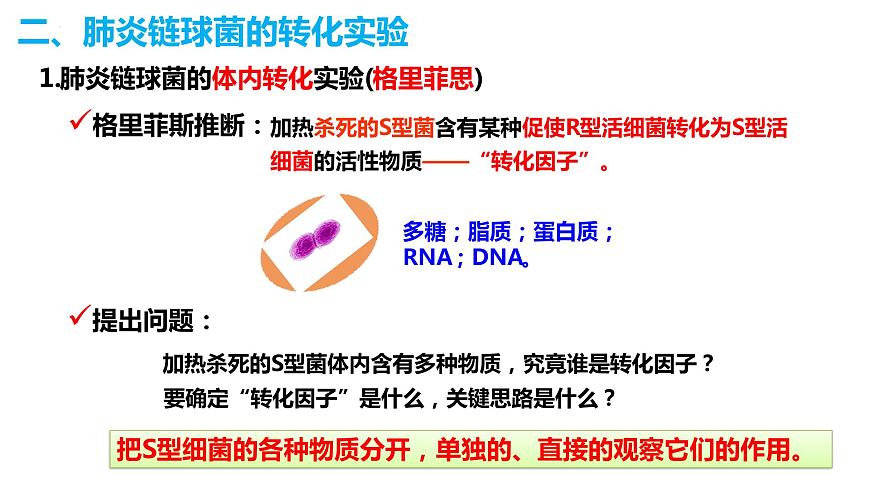 人教版高中生物必修二3.1DNA是主要的遺傳物質(zhì)課件第8頁(yè)