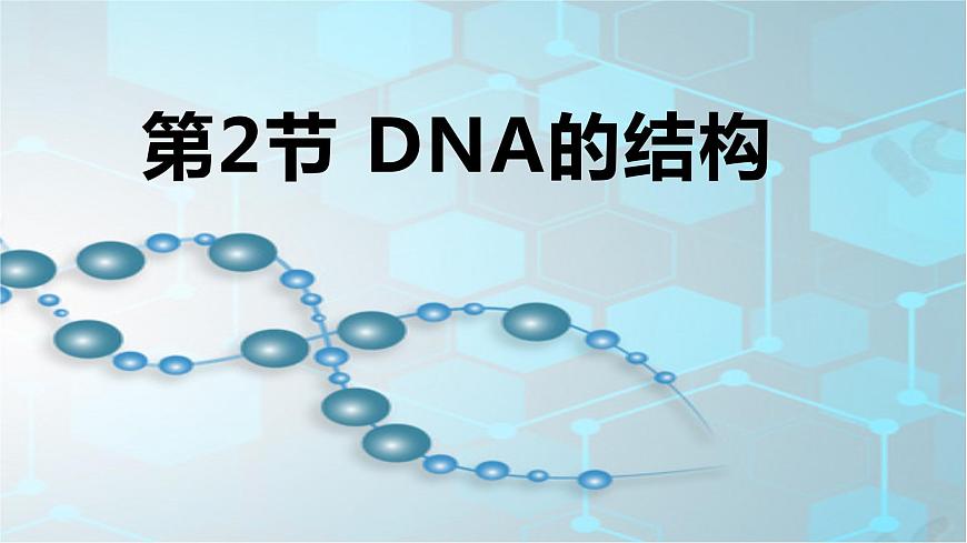 人教版高中生物必修二3.2DNA的結(jié)構(gòu)課件第1頁