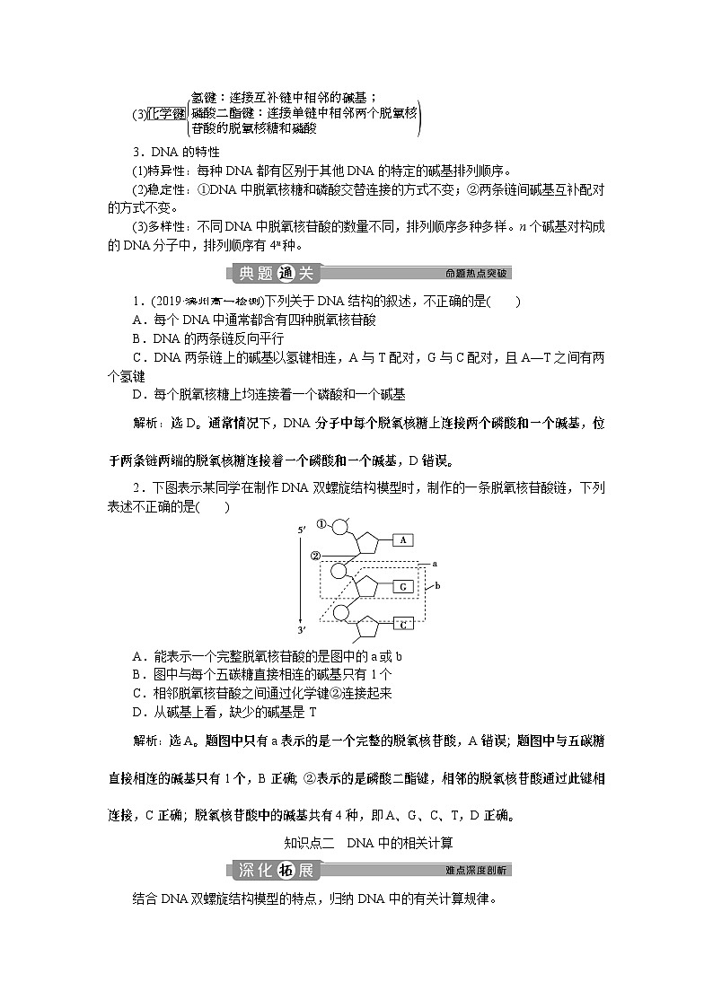 高中生物必修二《第2节 DNA的结构》教学设计2-统编人教版第3页