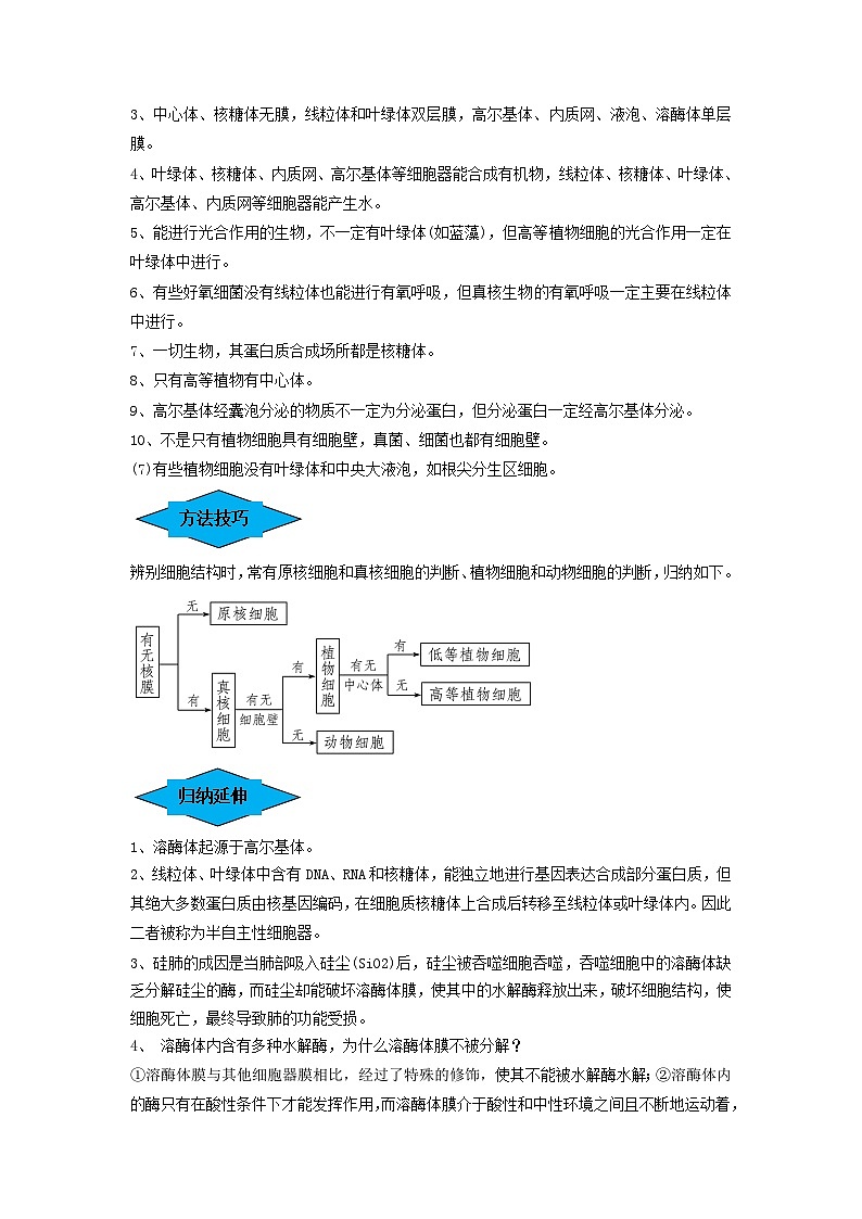 专题05 细胞器和生物膜系统(串讲)(解析版)第3页