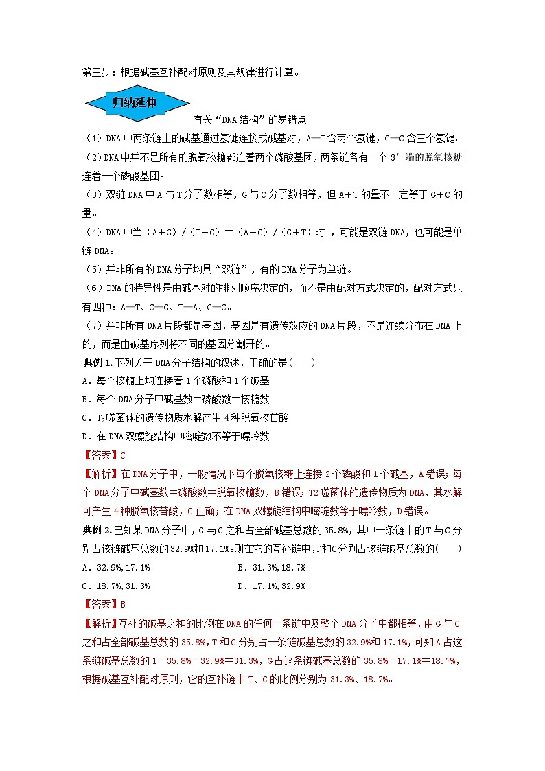 专题18 DNA分子的结构、复制及基因的本质(串讲)(解析版)第3页