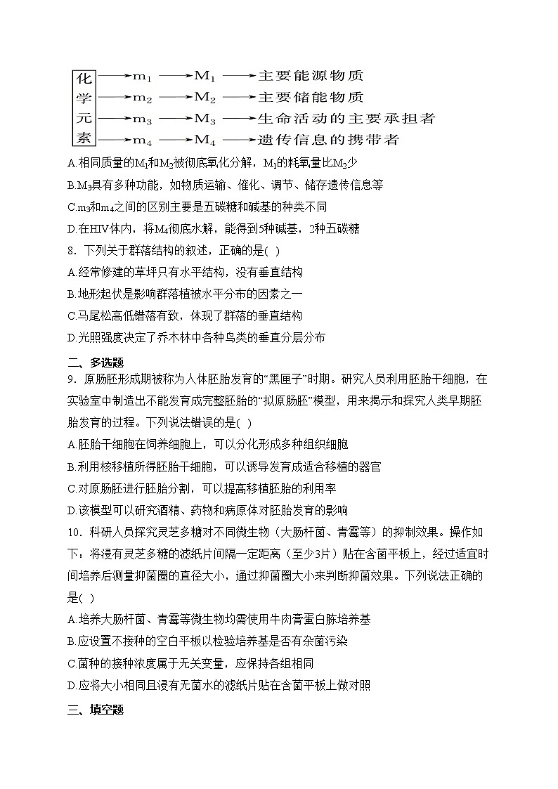 黑龙江省鸡西市密山市高级中学等4校2023-2024学年高二上学期期末联考生物试卷(含答案)03