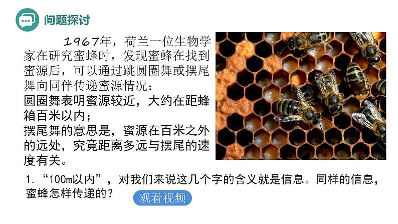 3.4+生态系统的信息传递-高二生物同步精品课件(人教版选择性必修第二册)01