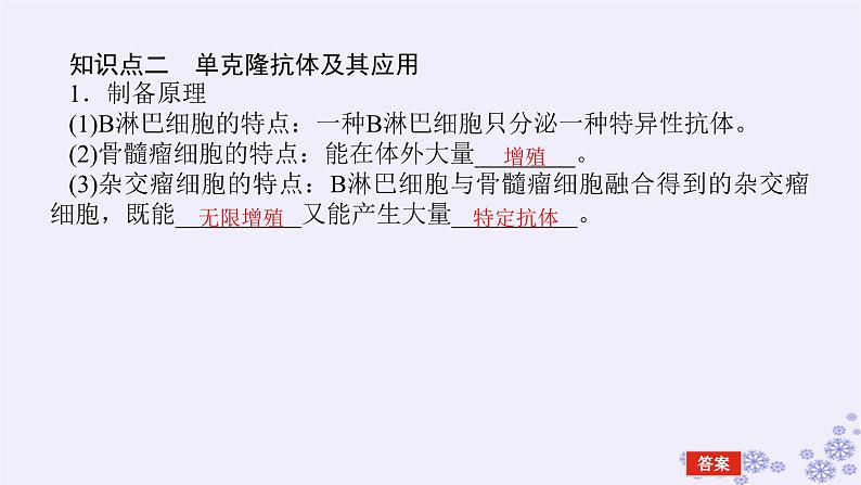 新教材2023版高中生物第2章细胞工程第2节动物细胞工程第2课时动物细胞融合技术与单克鹿体课件新人教版选择性必修3第6页