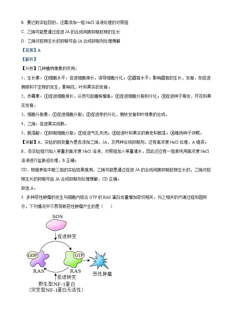 04,江苏省宿迁市青华中学2023-2024学年高三上学期第一次月考生物试题第3页