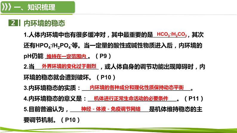 第1章 人体的内环境与稳态(复习课件)-2023-2024学年高二生物同步精品课件+分层训练(人教版2019选择性必修1)第8页
