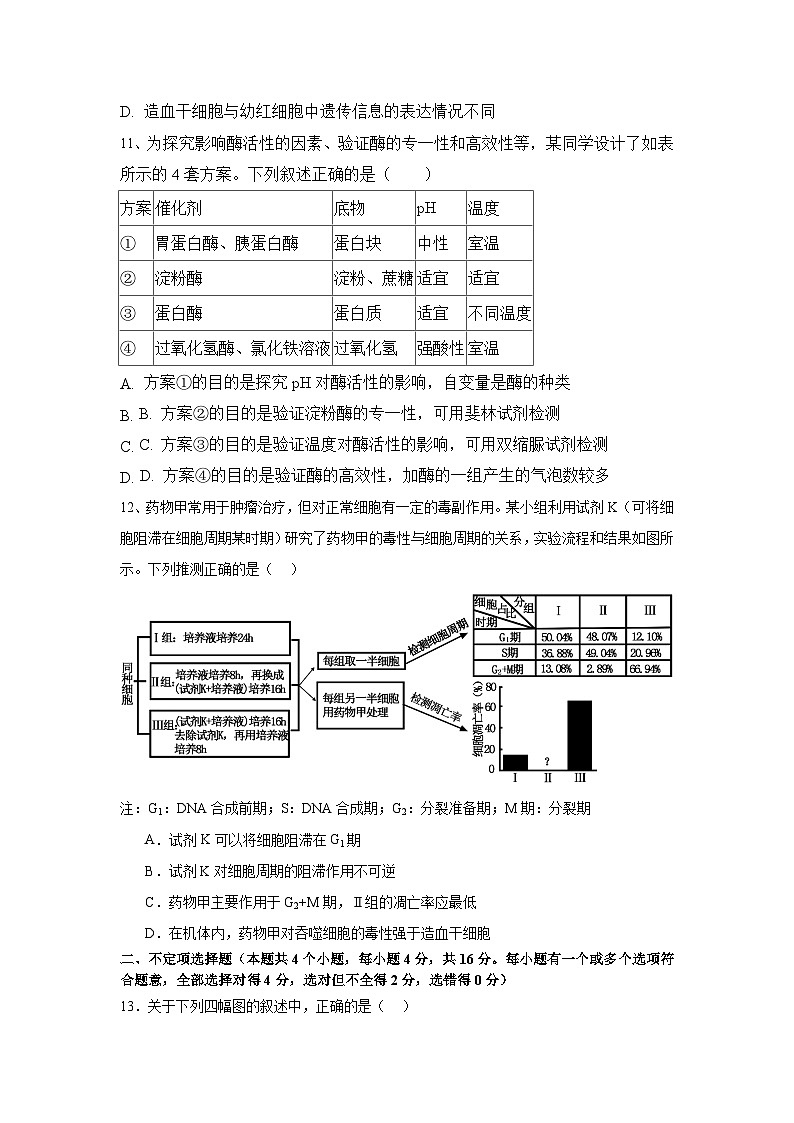 涟源市行知高级中学2023年下学期高一期末考试生物试题第3页