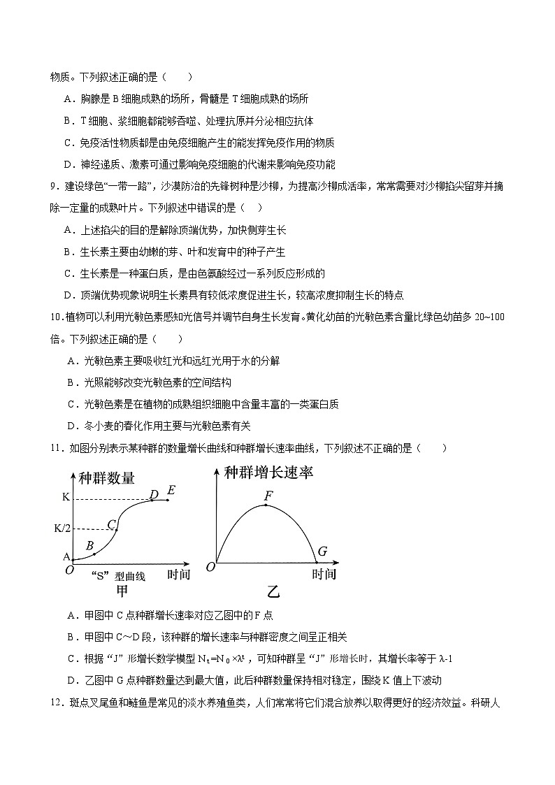 高二生物开学摸底考(2019人教版)(考试版)第3页