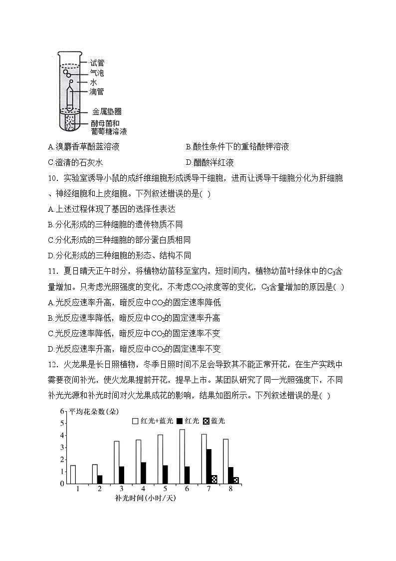 吉林省部分名校2023-2024学年高一上学期期末联合考试生物试卷(含答案)第3页