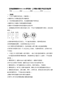 吉林省普通高中2023-2024学年高一上学期1月期末考试生物试卷(含答案)