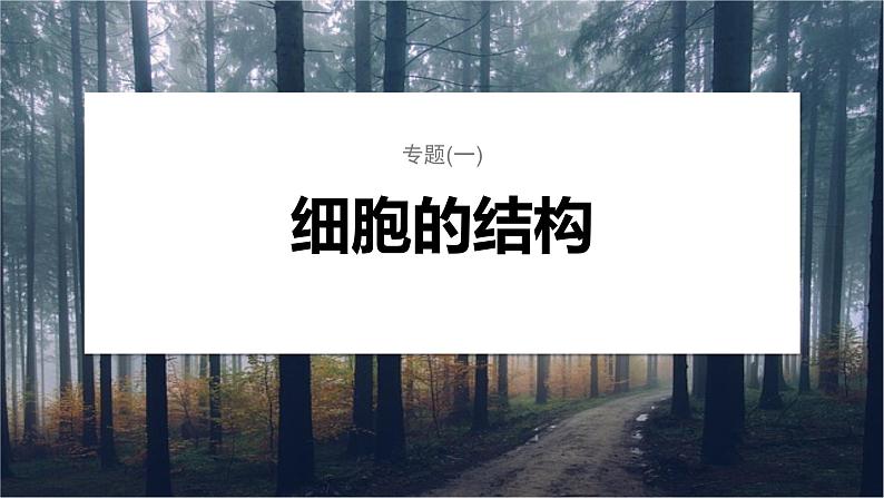 第一篇 主题一 专题(一) 细胞的结构第1页