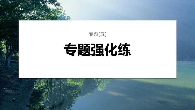 第一篇 主题二 专题(五) 专题强化练第1页
