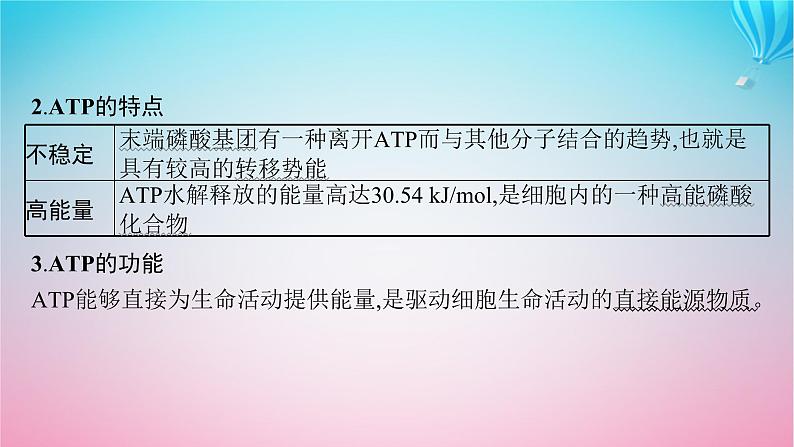 2024高考生物基础知识复习专题突破3细胞中的ATP与酶课件第6页