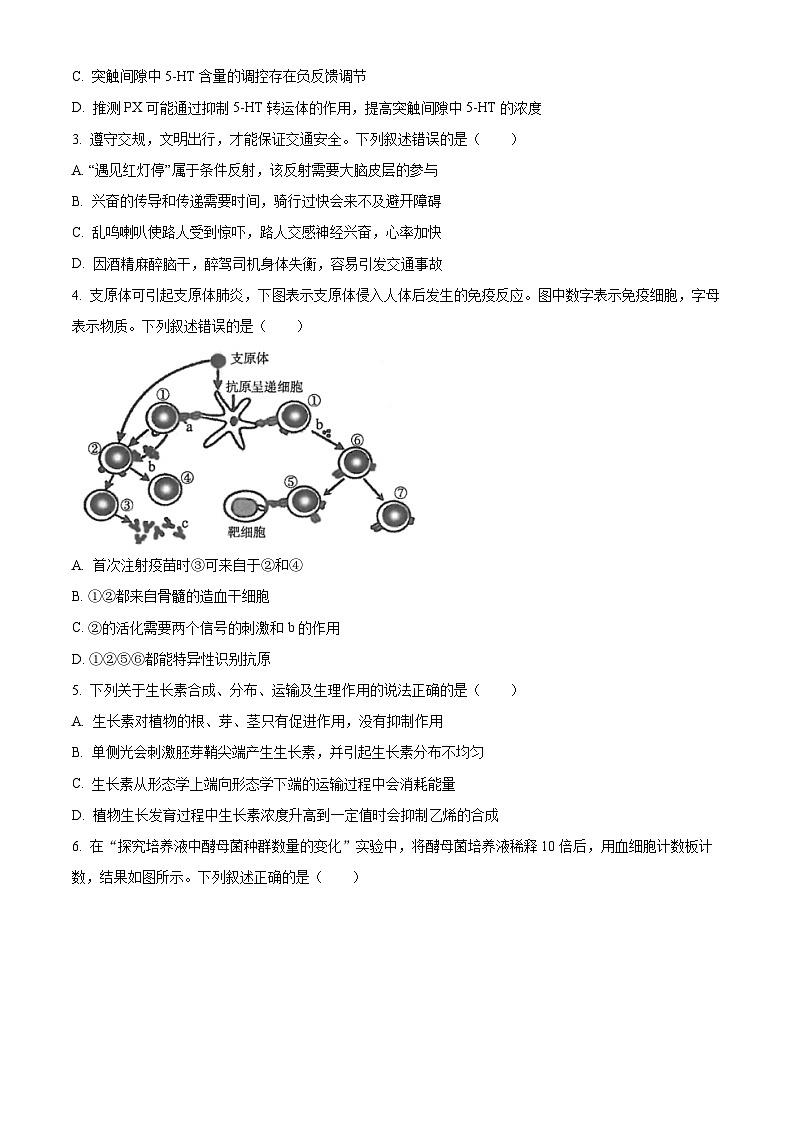 福建省厦门市2023-2024学年高二1月期末生物试题(原卷版)第2页