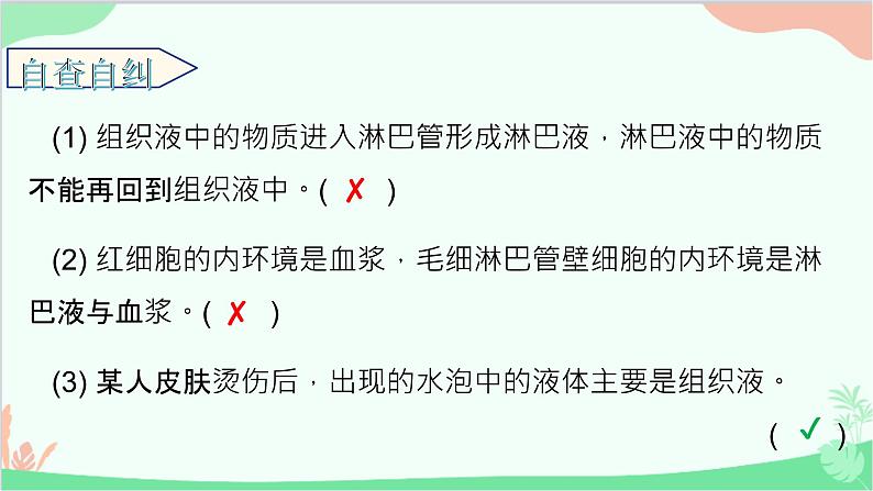 生物人教版(2019)选择性必修1 1.1 细胞生活的环境 课件第8页