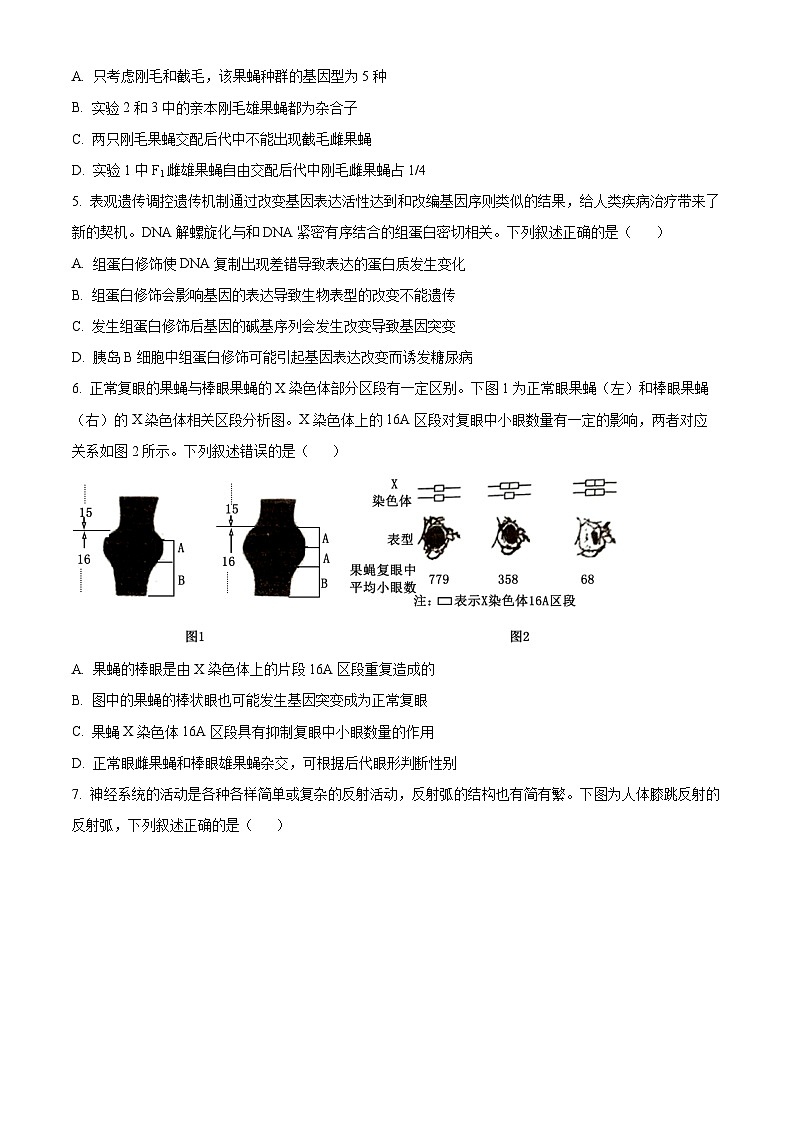 湖南省娄底市2023-2024学年高三1月期末生物试题(原卷版)第2页