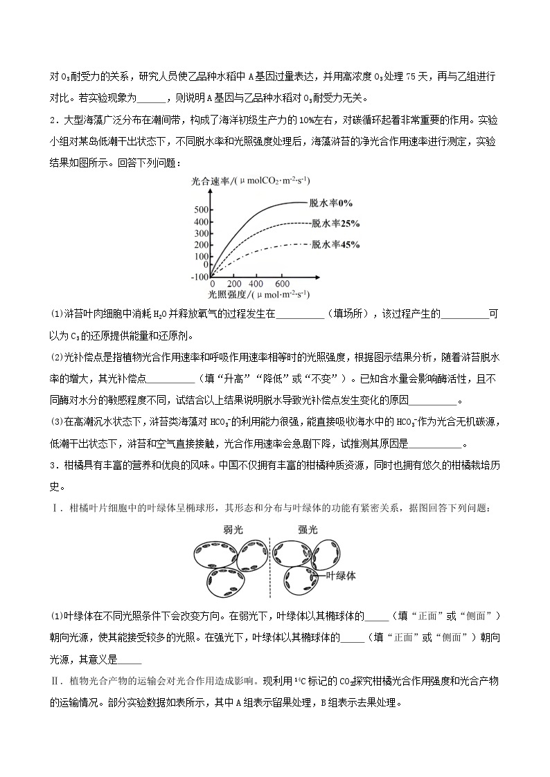 非选择题必刷50道（5大题型）-2024年高考生物二轮热点题型归纳与变式演练（新高考通用）02