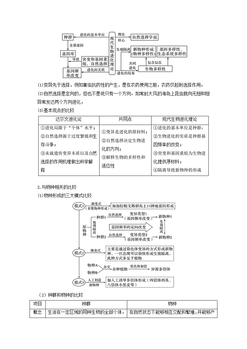 高考生物一轮复习串讲精练(新高考专用)专题22 生物的进化(串讲)(原卷版+解析)03