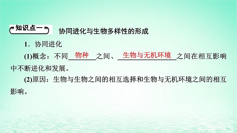2024春高中生物第6章生物的进化4协同进化与生物多样性的形成课件(人教版必修2)第5页