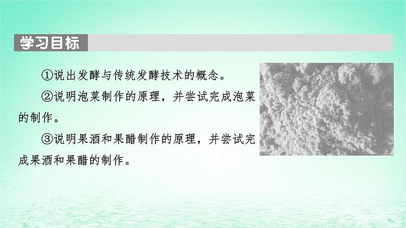 2024春高中生物第1章发酵工程第1节传统发酵技术的应用课件(人教版选择性必修3)第2页