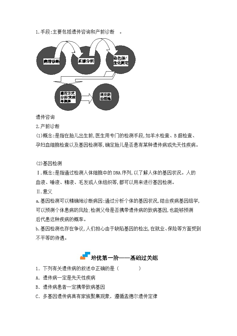 (人教版2019必修2)高一生物课后培优分级练5.3 人类遗传病(原卷版+解析)02