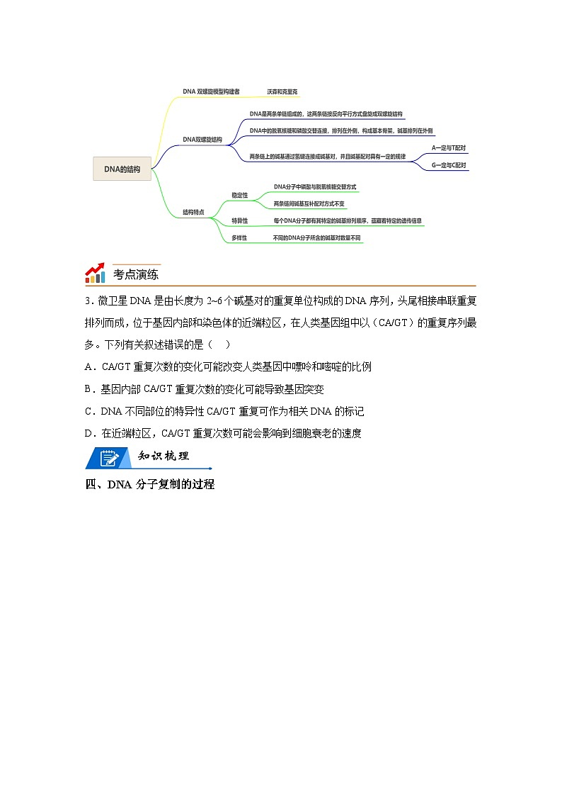 高考生物第一轮复习知识点挖空专项练习 专题7遗传的分子学基础-回归课本-23版高考生物复习(原卷版+答案解析)第3页